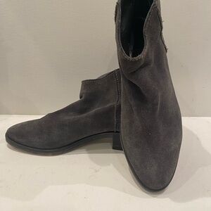 Dolce Vita Dark Gray Suede Ankle Boots